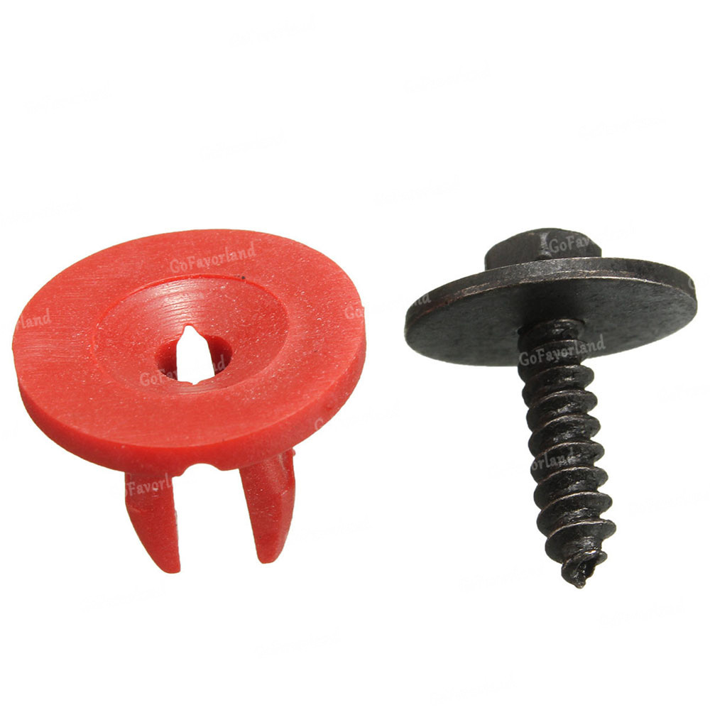 20 stk bilmotor underbakke dæksel clips bundskjold beskyttelse skruer auto fastener clips nitte til ford c-max s-max