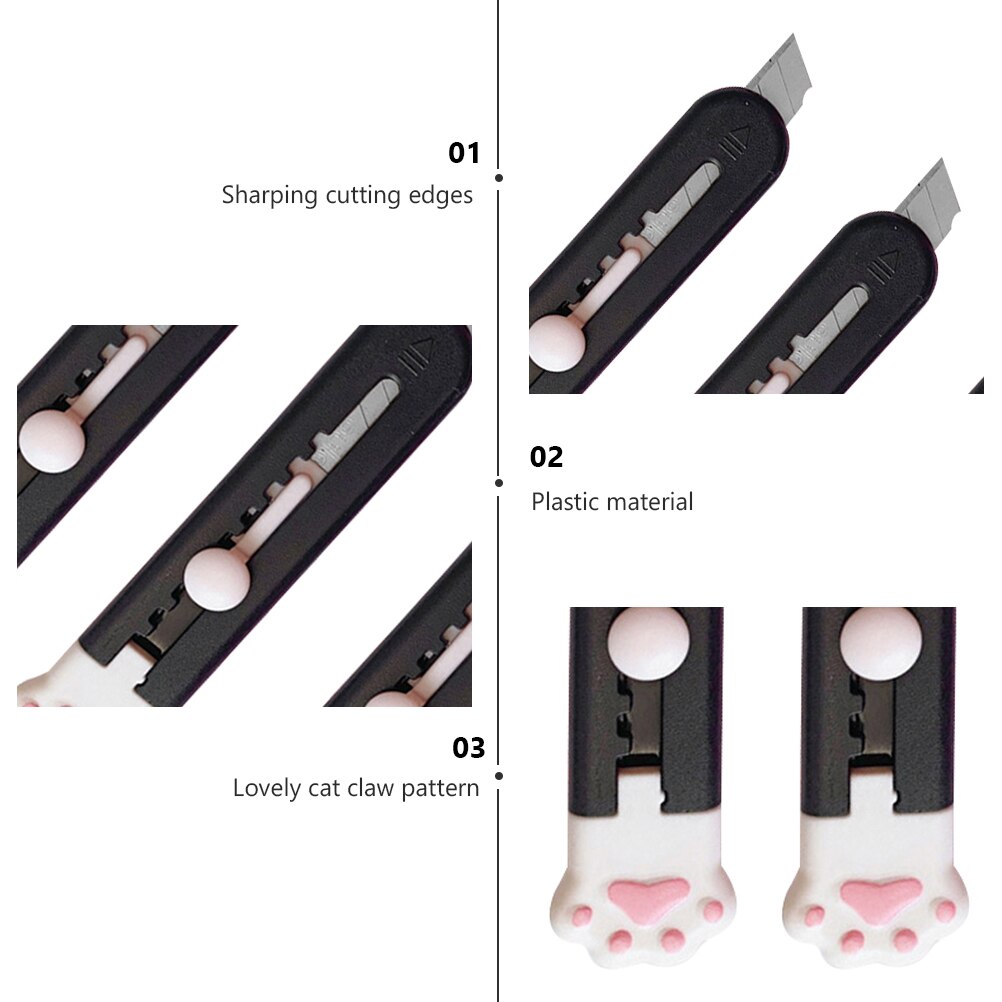 4Pcs Adorable Box Cutters Convenient Box Openers Multi-function Paper Cutters Cutting Supply