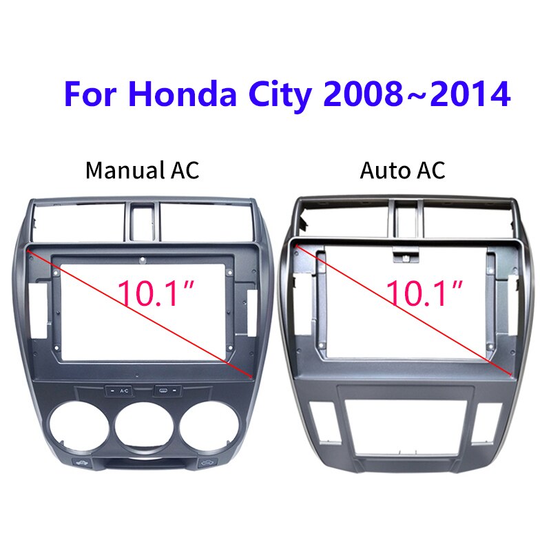 Car Stereo Fascia For Honda City Auto Radio Head Unit Dash Fitting Panel Frame Installtion Kit Bezel Faceplate Holder