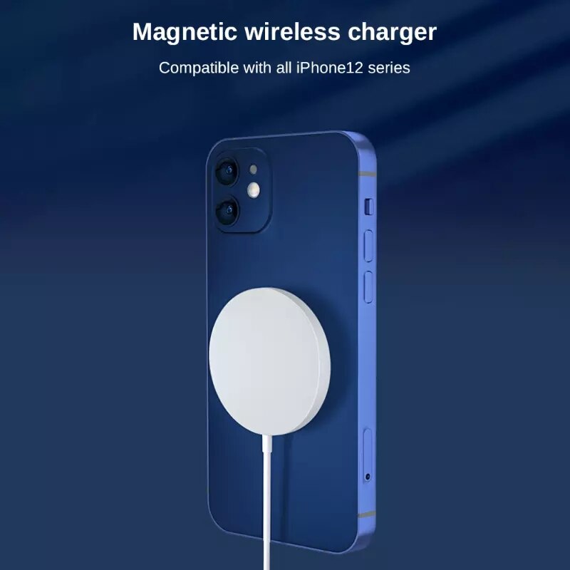15W Originele Magnetische Draadloze Oplader Voor Iphone 12 Pro Max 12pro Qi Fast Charger Voor Iphone 12 Mini Usb C Pd Adapter Magsafing