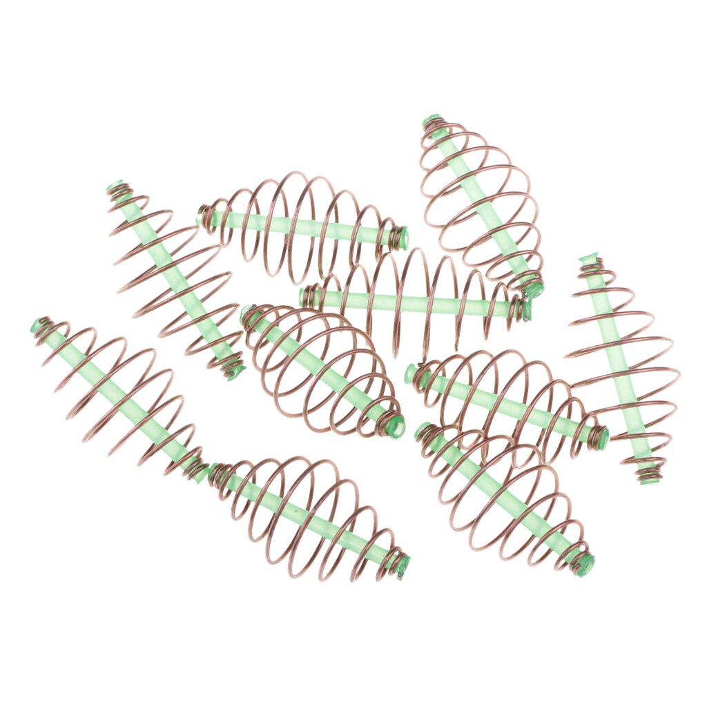 10pcs Metal Fishing Feeders Bait Launcher Bulk Fishing 5.5x2.5cm