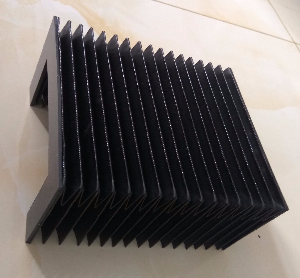 T12 protective bellows cover for machine tools 260mm x 60mm x Lmax600mm