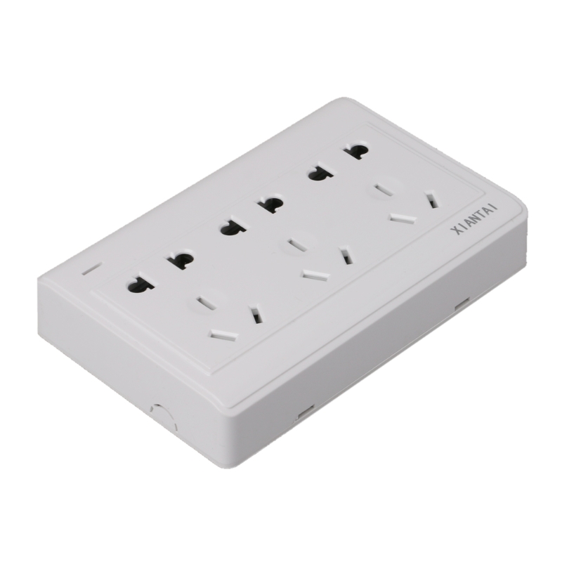 10A Surface Mounted 15 Poles Triple 2 Pins And 3 Pins AU Shutter Wall Socket