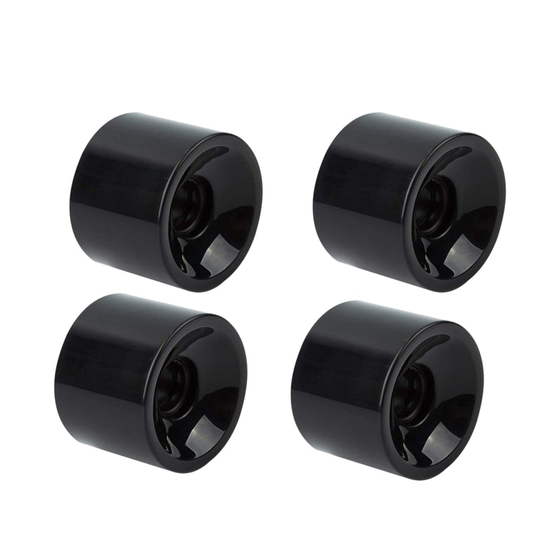Lot de 4 roues de planche à roulettes Longboard 70mm 80A, roues de rechange pour Cruiser Pennyboard Waveboard Snakeboard: Default Title