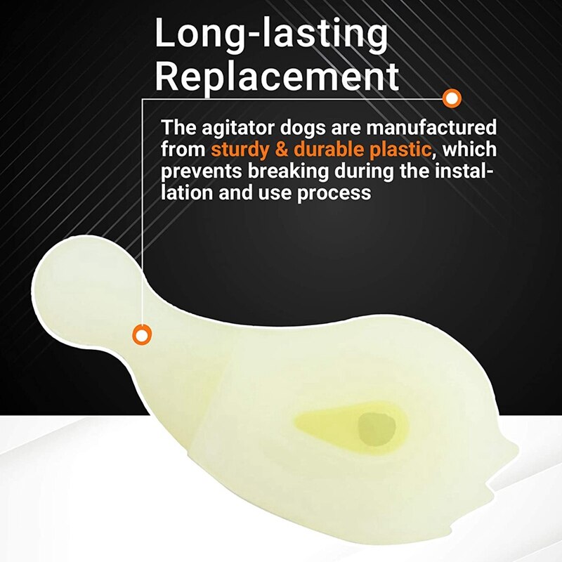 12 Pack 80040 Washer Agitator Dogs Replacement Kit Exact Fit for Whirlpool & Kenmore Washers - Replaces 285612 285770