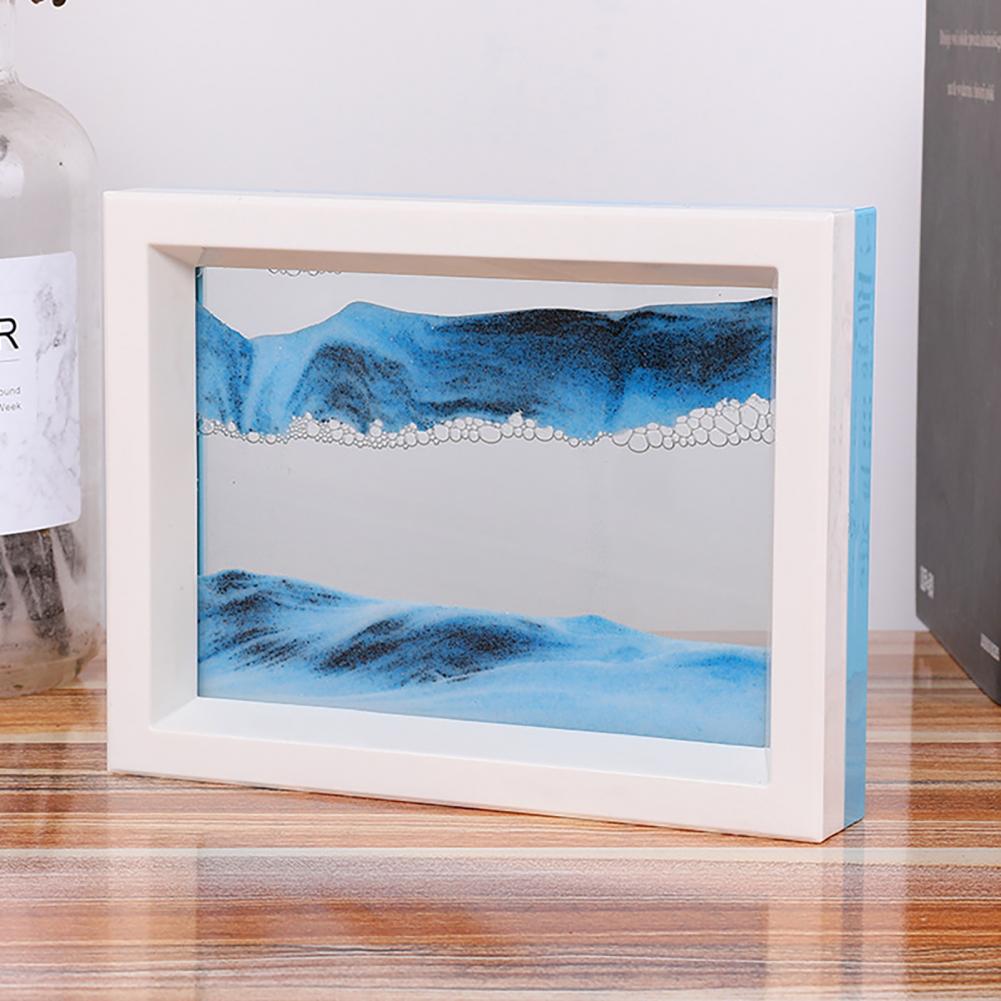 3D Flowing Sand Picture Glass Moving Sand Art Picture	Mountain Pattern Dynamic Sand Picture Home Decor Hourglasses песочные часы