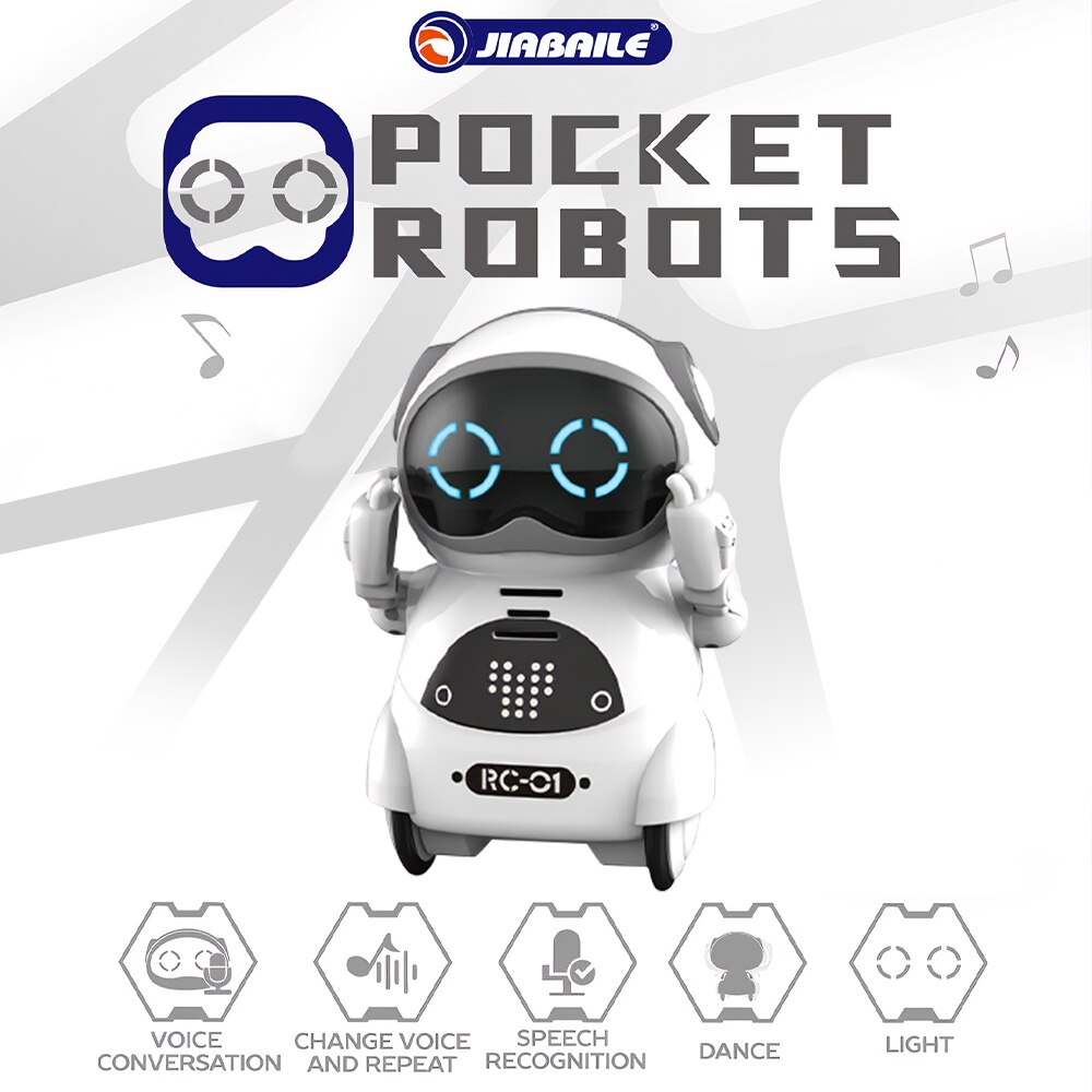 939A Pocket Robot Praten Interactieve Dialoog Spraakherkenning Record Zingen Dansen Vertellen Verhaal Mini Robot Speelgoed