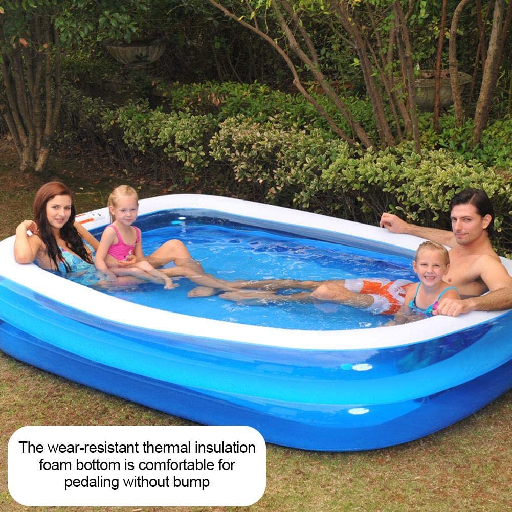 Nyeste sommer oppustelige swimmingpool husstand badekar familie pvc firkant flydende swimmingpool
