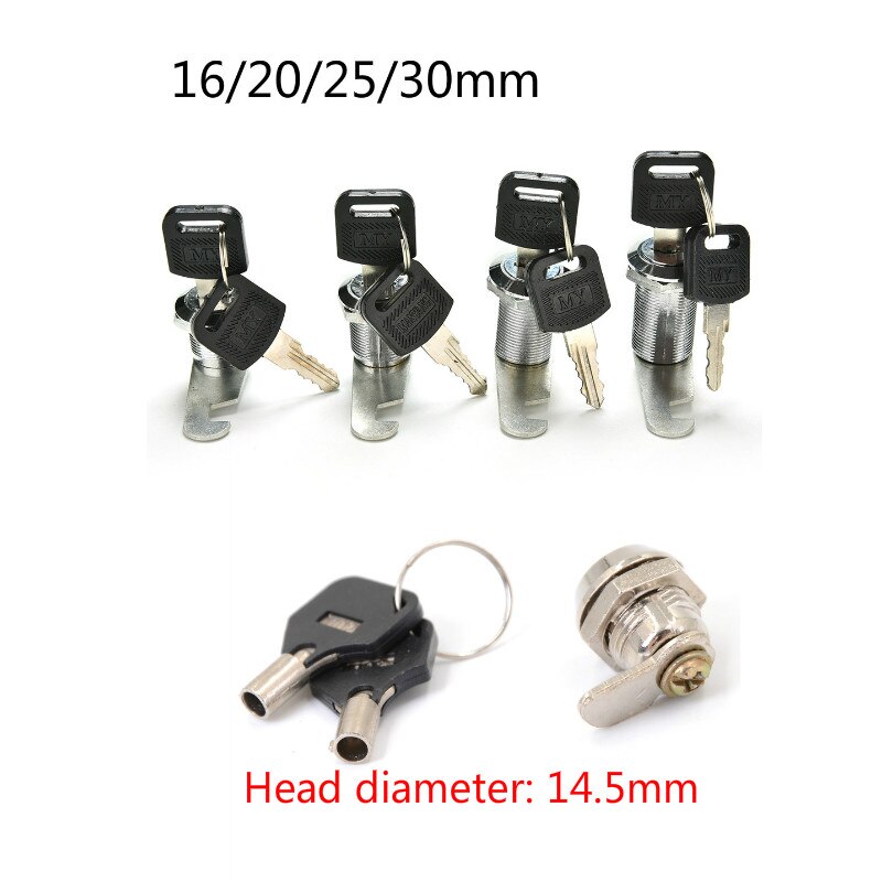 1PC Locks With Keys Cam Cylinder Locks Door Cabinet Mailbox Cabinet Drawer Locker Security Furniture Cabinet Door Computer
