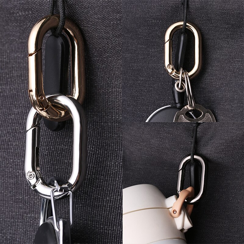 1PC stopu cynku platerowany brama wiosna owalny pierścień klamry klipy karabinek torebki torebki naciskać cyngiel haczyki na zatrzaski materiały krawieckie