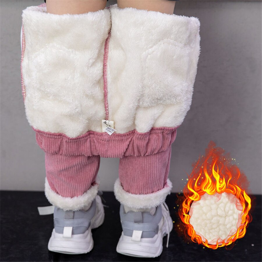 Bambini autunno inverno pantaloni di velluto a coste bambini pantaloni caldi per bambini ragazze ragazzi più pantaloni della tuta in velluto abbigliamento Casual per Leggings sportivi per adolescenti