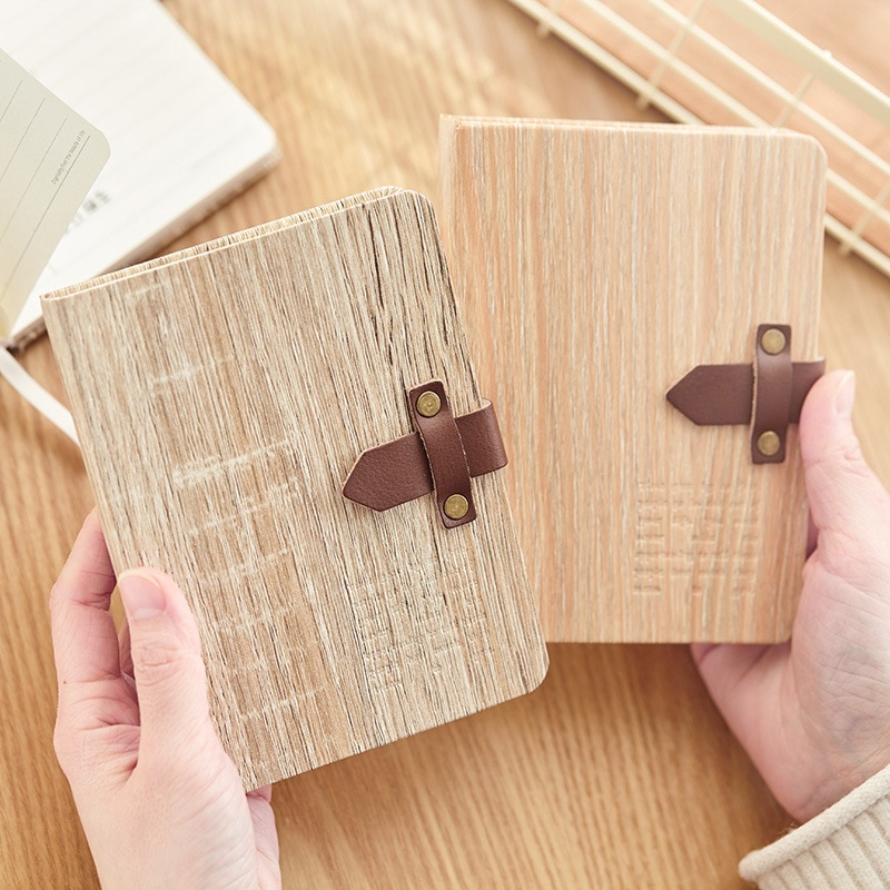 "Feel Hout" Hard Cover Notebook Gevoerd Papers Freenote Business Notepad Journal Dagboek Kantoorbenodigdheden Briefpapier