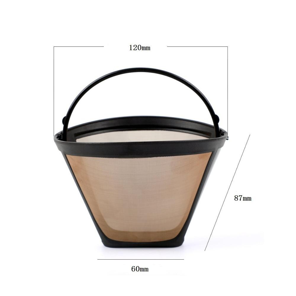 Kegel-Stil Wiederverwendbare Kaffee Filter Filter 100 Gittergewebe Kaffee Tee Filter Geruchlos Anti-rost Edelstahl Filter Kaffee topf Wasserkocher