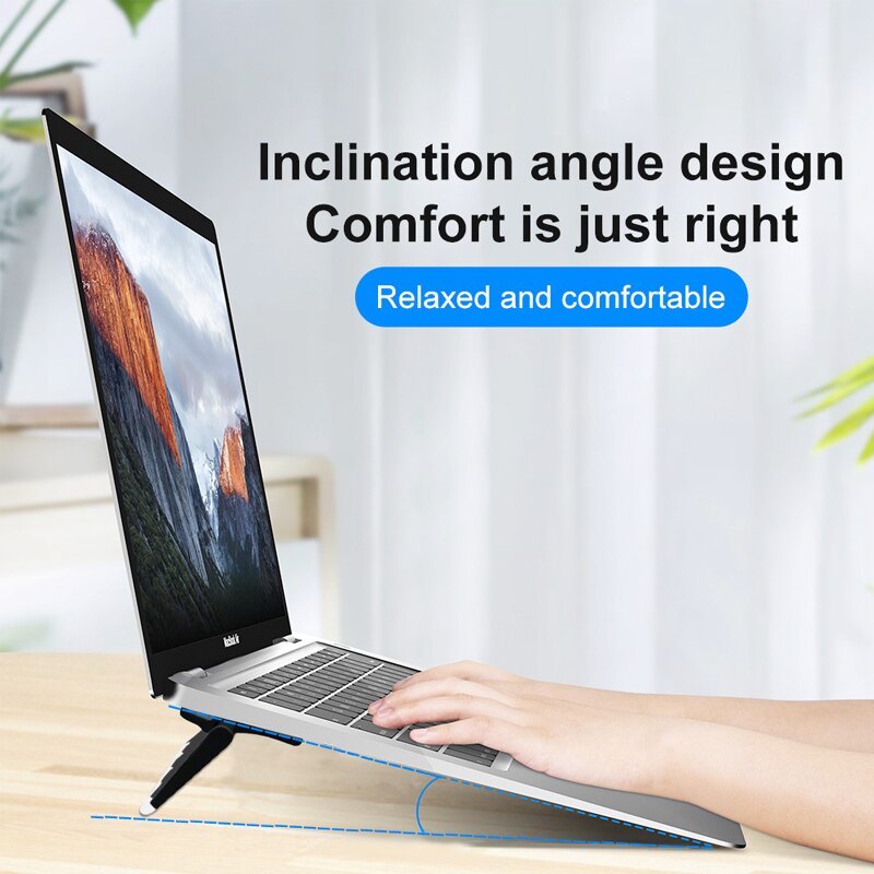 Laptop Stand for Desk Computer Keyboard Stand Foldable Portable Cooling Laptop Stands for Macbook Air Pro Stand 10-18inch Pc