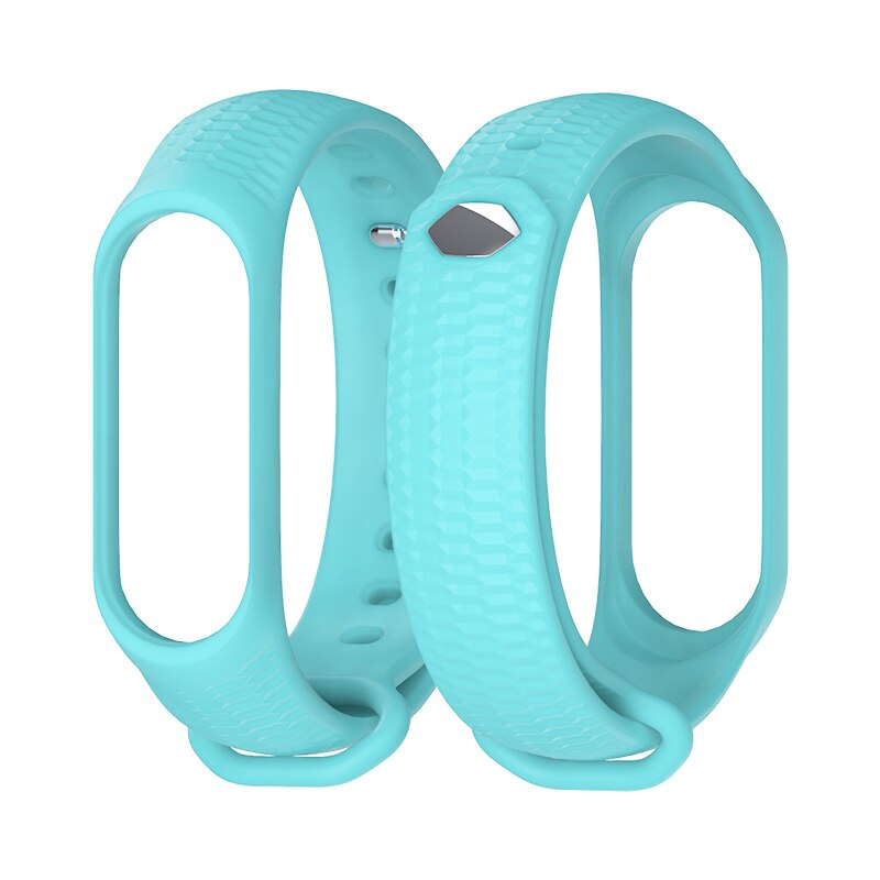 Mi Band 4 Strap Wrist Bracelet for Xiaomi Mi Band 3/4 Silicone Wristbands Correa Miband 3 Accessories: Blue