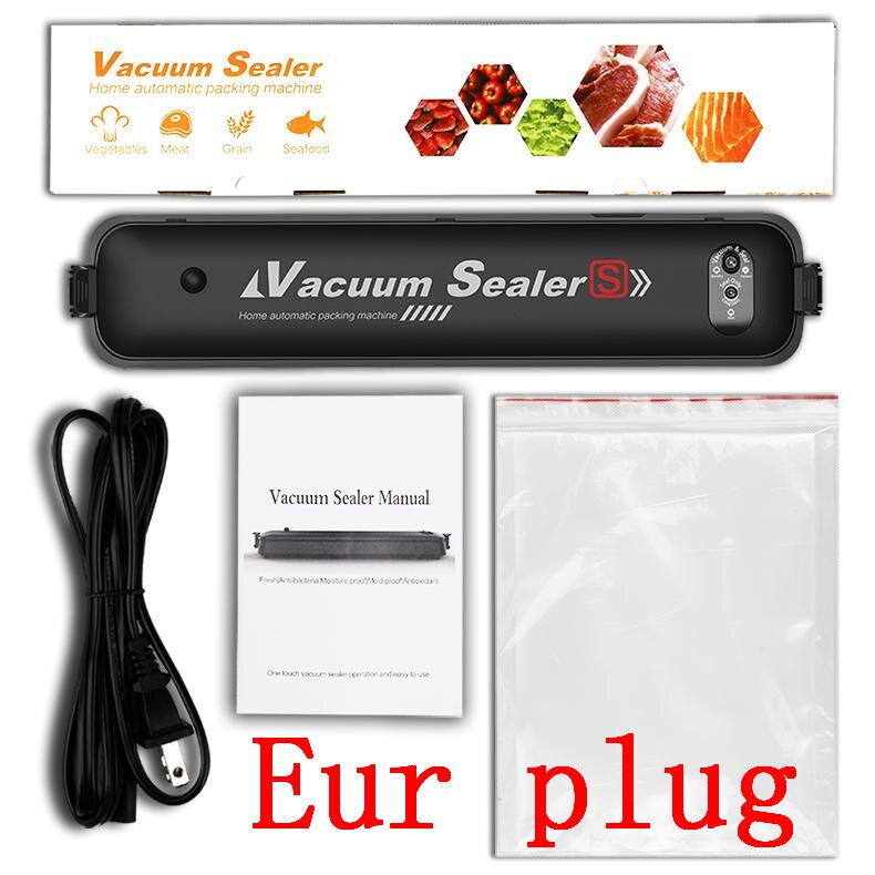 Vacuüm Voedsel Sealer Machine Automatische Handmatige Vacum Sealer Droge Vacum Zakken Bespaart Voedsel Xmas Milieuvriendelijke Eu/Us/Uk/Jp/Au Plug: Eur plug