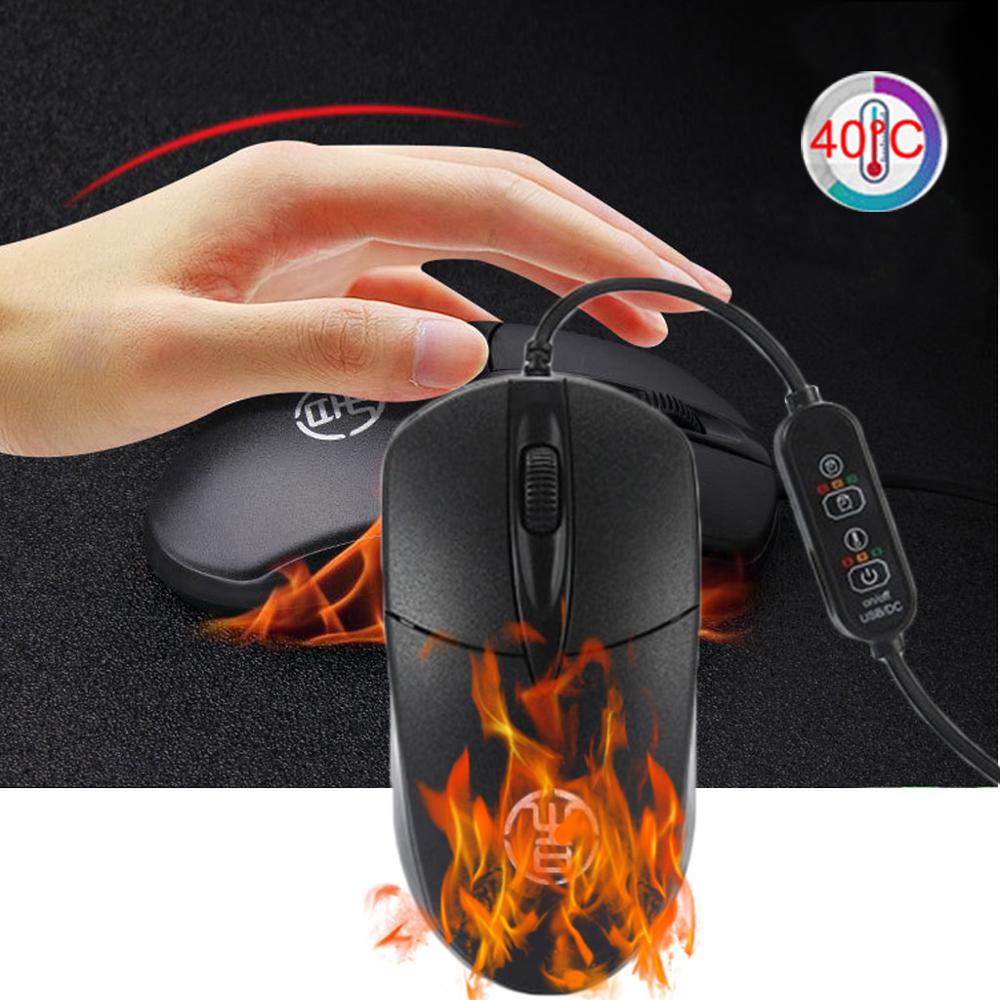 USB Warmer Hand Mouse For Home Heating Mice For PC Gamer Mause 1200DPI For Desktop Windows Warm Hand Mouses For Christmas: Default Title