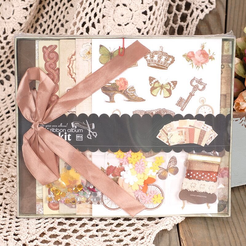 Mini Album Photo bricolage Scrapbooking | Kit de fabrication d'album Vintage pour enfants, d'anniversaire et de mariage,: Jaune