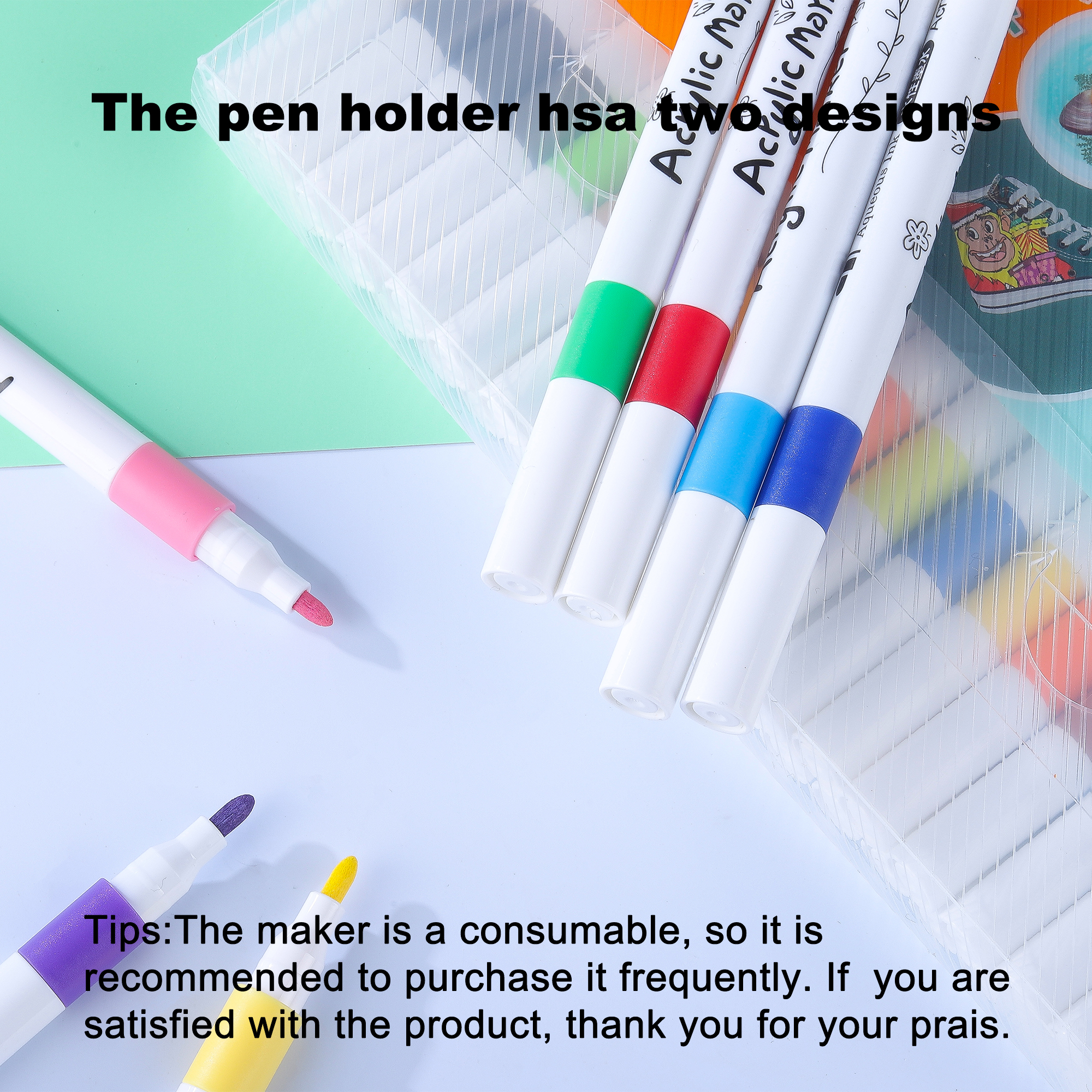 Juego de 12-60 Colores, rotulador artístico de pintura acrílica, pintura rupestre para niños, Graffiti, piedra, cerámica, vidrio, madera, manualidades DIY, suministros de arte