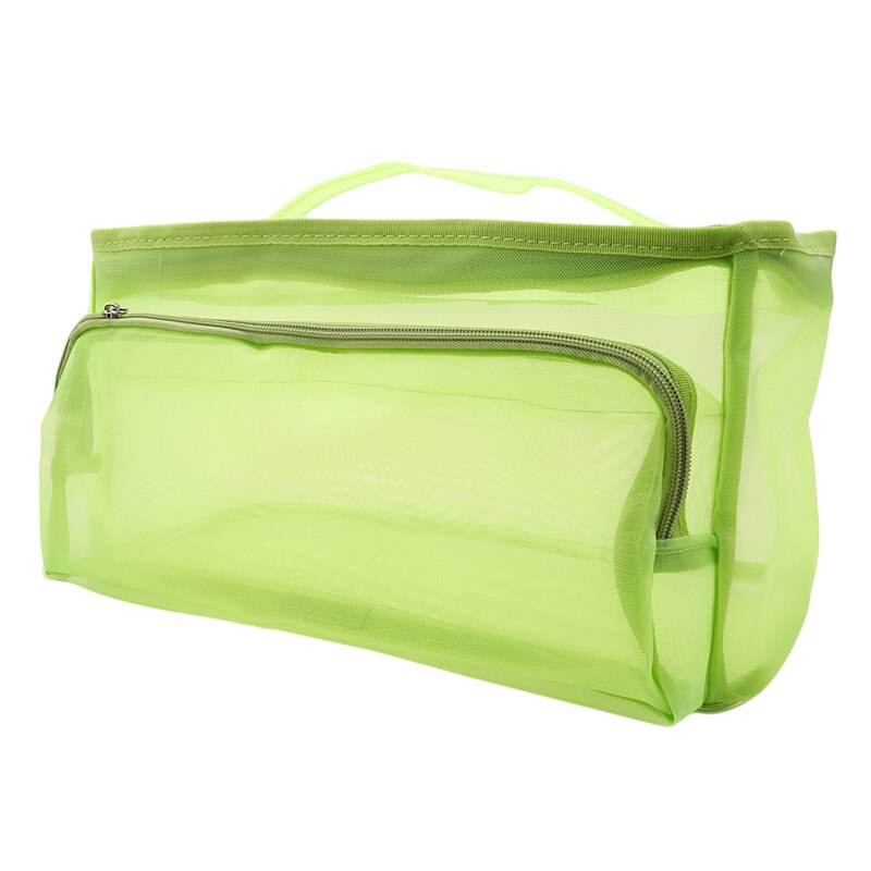 Rejse gennemsigtig taske net kvinder lynlås klare makeup tasker skønhed etui make up organizer opbevaring bad toiletartikler vaske taske
