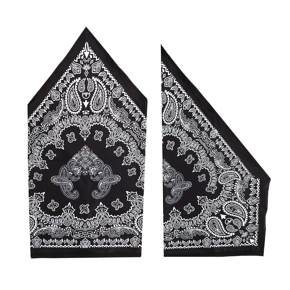 FORAUTO Soft Moto Half Mask Motorcycle Face Shield Breathable Face Mask Quick Drying Multifunctional: Black Flowers