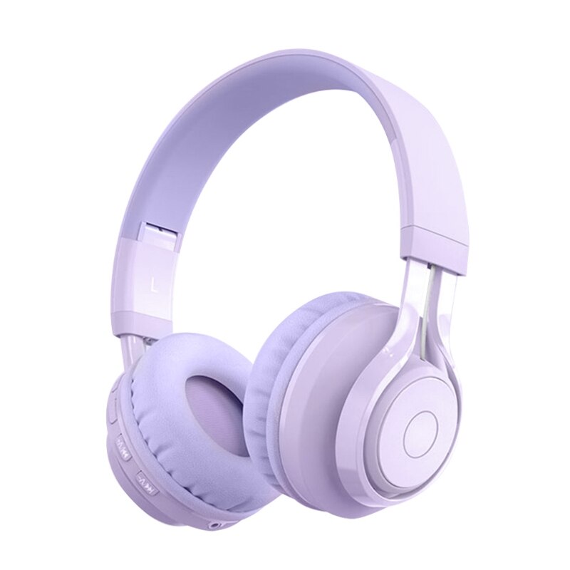 Blue-Tooth Headset 5.0 Blue-Tooth Headset Student Metalen Abrikoos/Roze/Paars