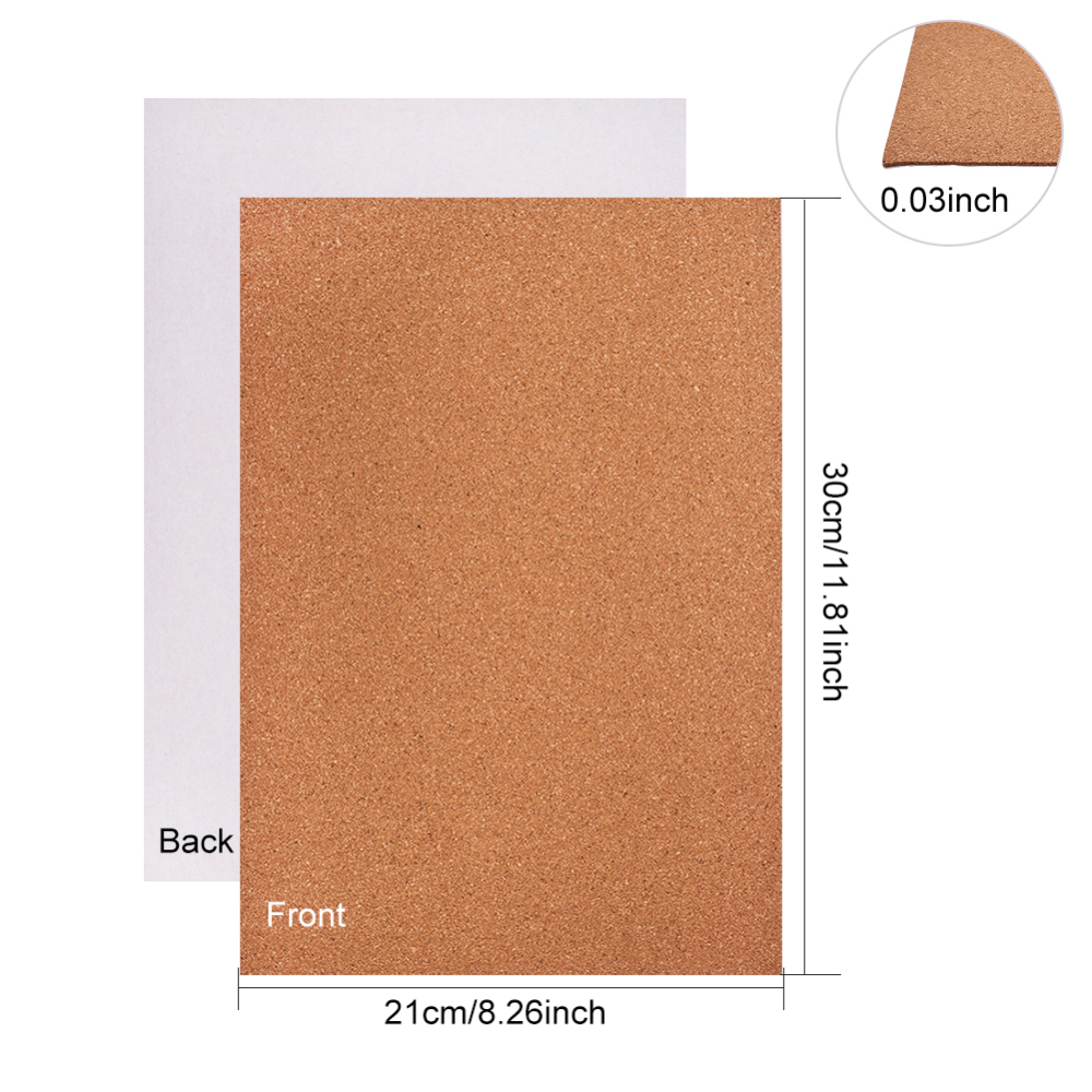 8pcs Rectangle Self-Adhesive Cork Sheets Insulatio... – Grandado