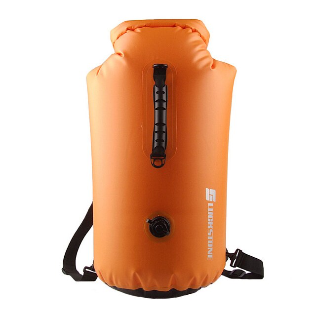 IPX7 60L étanche PVC sac à dos stockage gonflable sac sec sac pour canoë Kayak Rafting Sport de plein air sacs de natation Kit de voyage: orange 60L