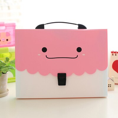 13 schichten PP taschen tasche ordner studenten und freundlicher papier sammlung ordner a4 papier füllstoffe einreichung produkte carpeta documento: Rosa