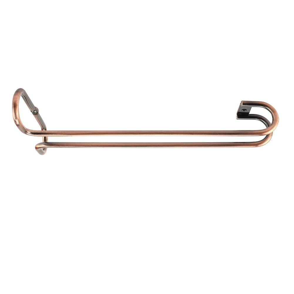 Ijzeren Muur Mount Enkele Rij Wijn Glas Opknoping Houder Beker Glaswerk Organizer Rack