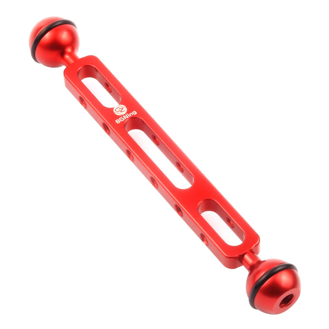 Bgning duikarm verlengstuk kogelgewricht verlengstuk onderwaterfotografie montagebeugel voor stroboscoop duiklamp lichtset: Rood bgning-logo