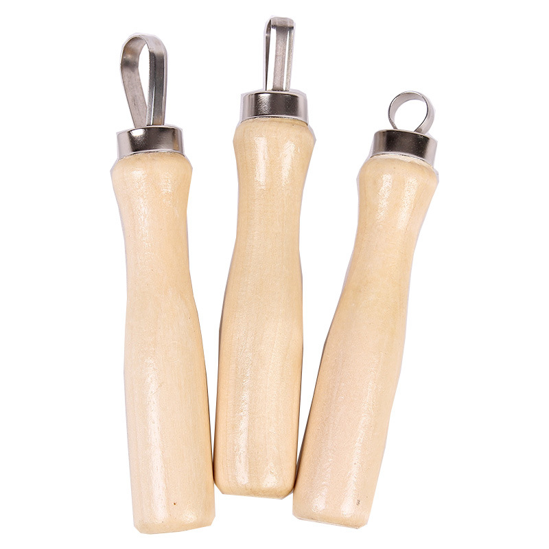 10pcs Pottery Tools Carving Ceramics Clay Sculpture Tool with Stainless Steel Flat Wire DIY Craft Handmade Sculpting Supplies