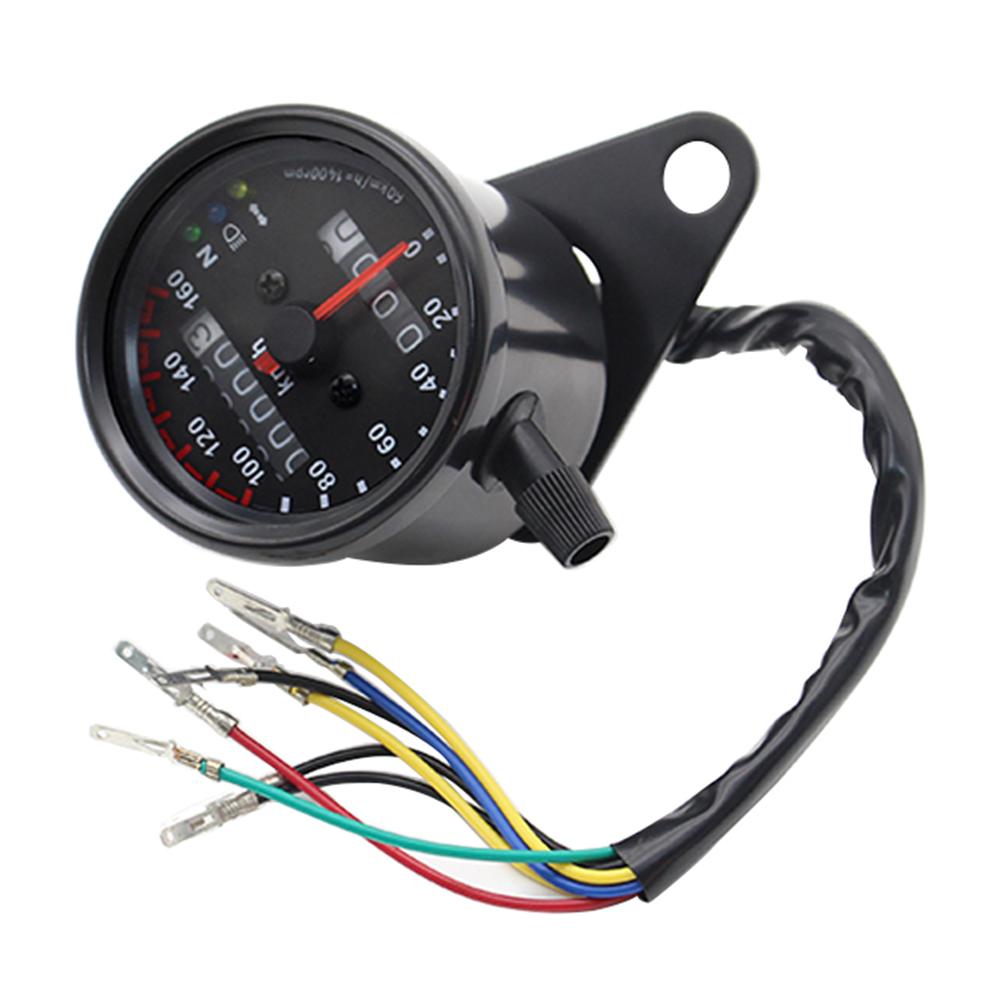 Durable Motorcycle Speedometer Multi-function Universal Motorcycle Speedometer Odometer with Turn Signal Headlight Indicator