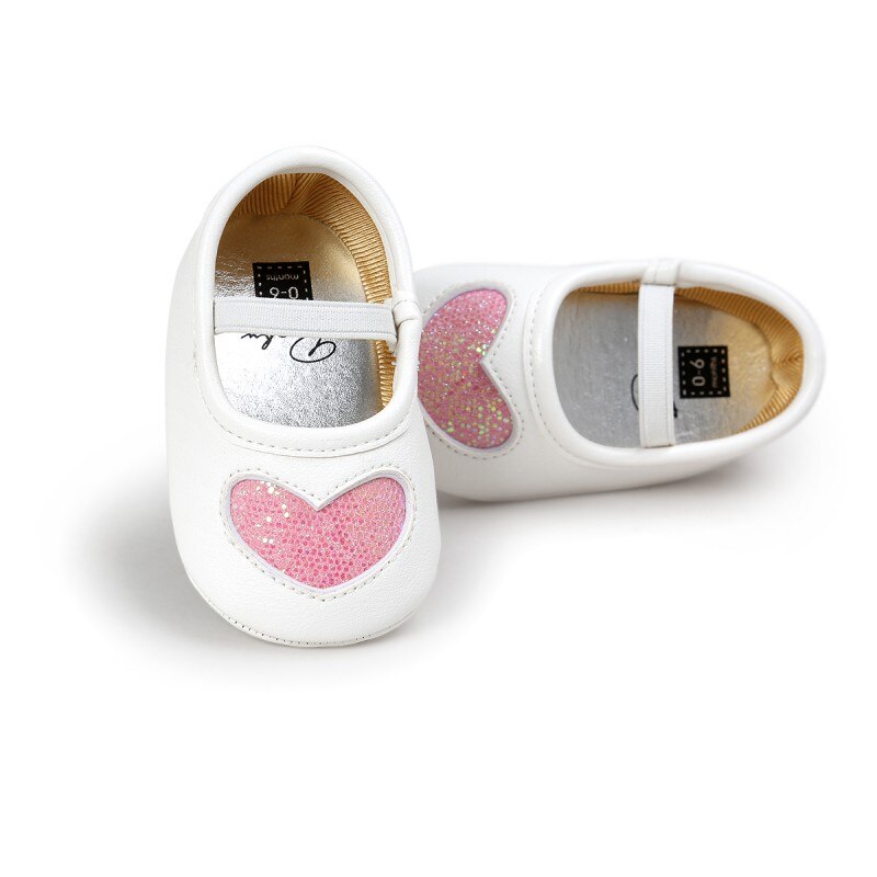 Geboren Baby Meisjes Zachte Zolen Prinses Liefde Babyschoenen Baby Peuter Baby Schoenen