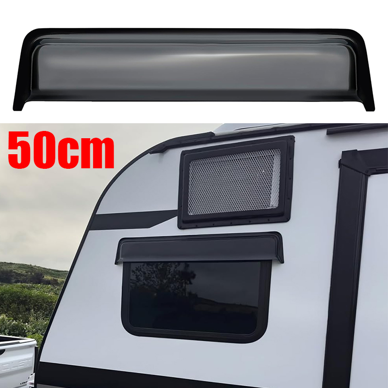 1Pc 50/75cm RV Window Rain Shelter Long RainBlade RV Window Deflector And Sun Visor Rv Accessories: Yellow