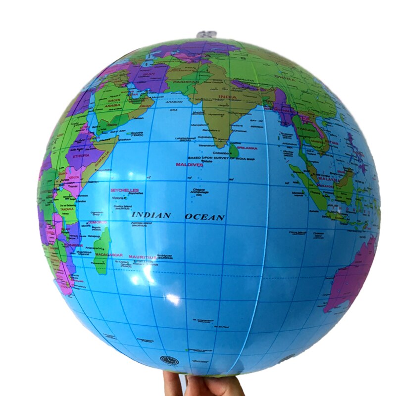 Oppustelig verden globus undervisningsmidler uddannelse geografi legetøj kort ballon strandbold børn familie uddannelsesroman 40cm
