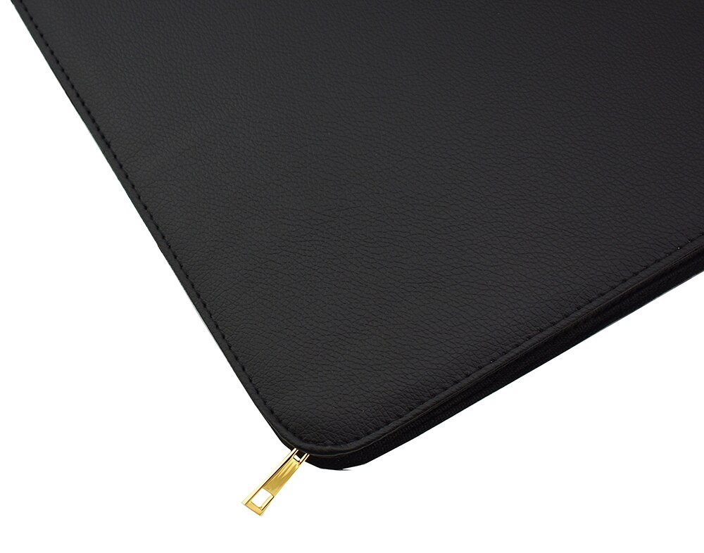 Stylo plume de /stylo à bille roulante étui à crayons disponible pour 48 stylos-porte-stylo en cuir noir/pochette
