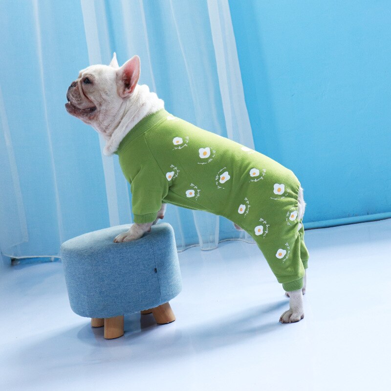 Ropa de Bulldog Francés, mono cálido de invierno para perro, pijamas para mascotas, abrigo grueso para perro grande, S-3XL, Sudadera con capucha en 3 colores