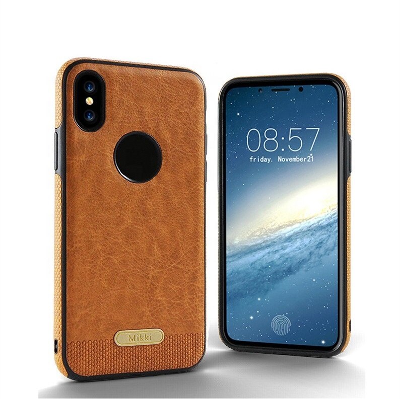 OEM Shockproof Leather Cover Gsm Case Voor iPhone X 8 7 6 6S Plus