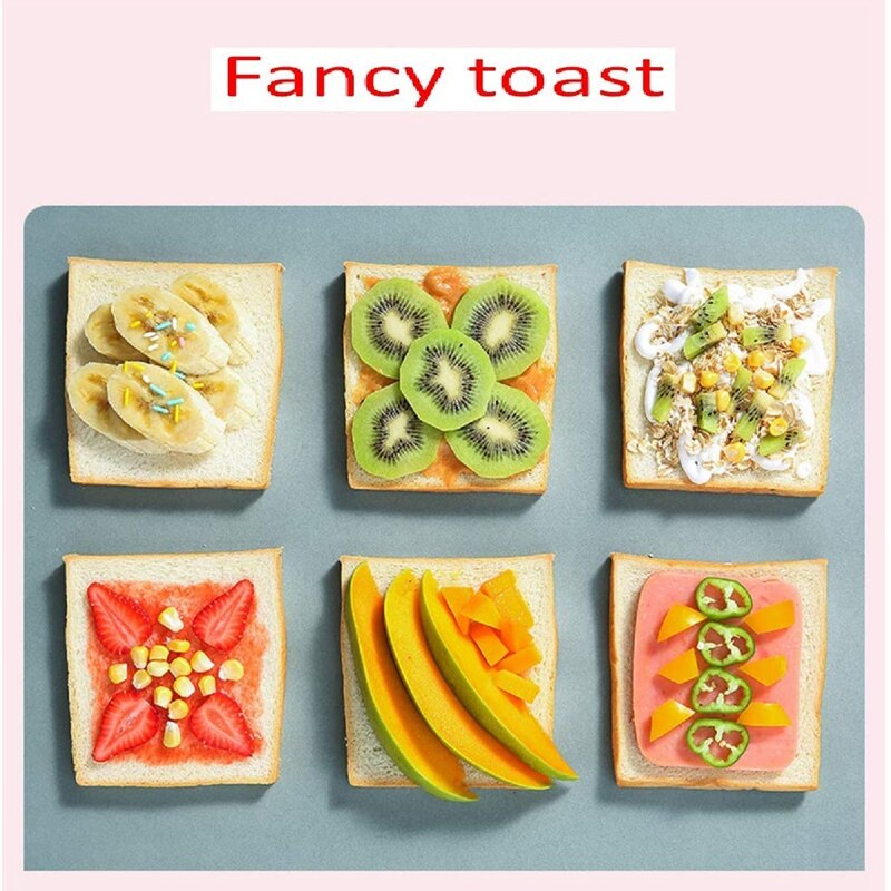 Toaster 2 Slice Stainless Steel Bread Extra Wide Slot Compact Toasters Electrical Small Bread Machine for Waffle
