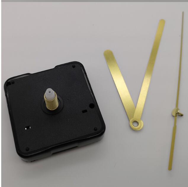 1 set DIY Silent Klok Mechanisme Goud Quartz Horloge Wandklok Beweging Onderdelen Reparatie Vervanging Gereedschap 28mm as