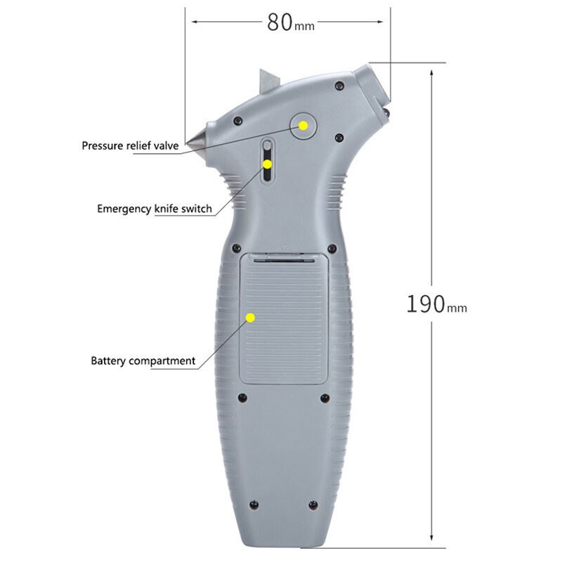 Digital Micrometer for Auto Measuring Tools Multifunction Digital Tire Pressure Gauge LCD Backlight Electronic Manometer Tyre