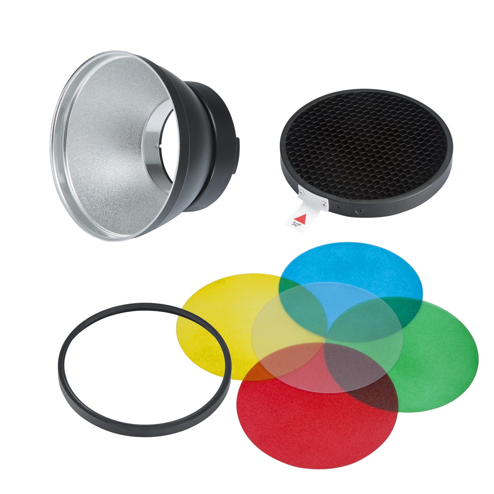 GODOX AD-R14 Standard Reflector with Honeycomb and 5 Color Filters for AD300Pro AD400Pro Outdoor Flash (AD-R14)