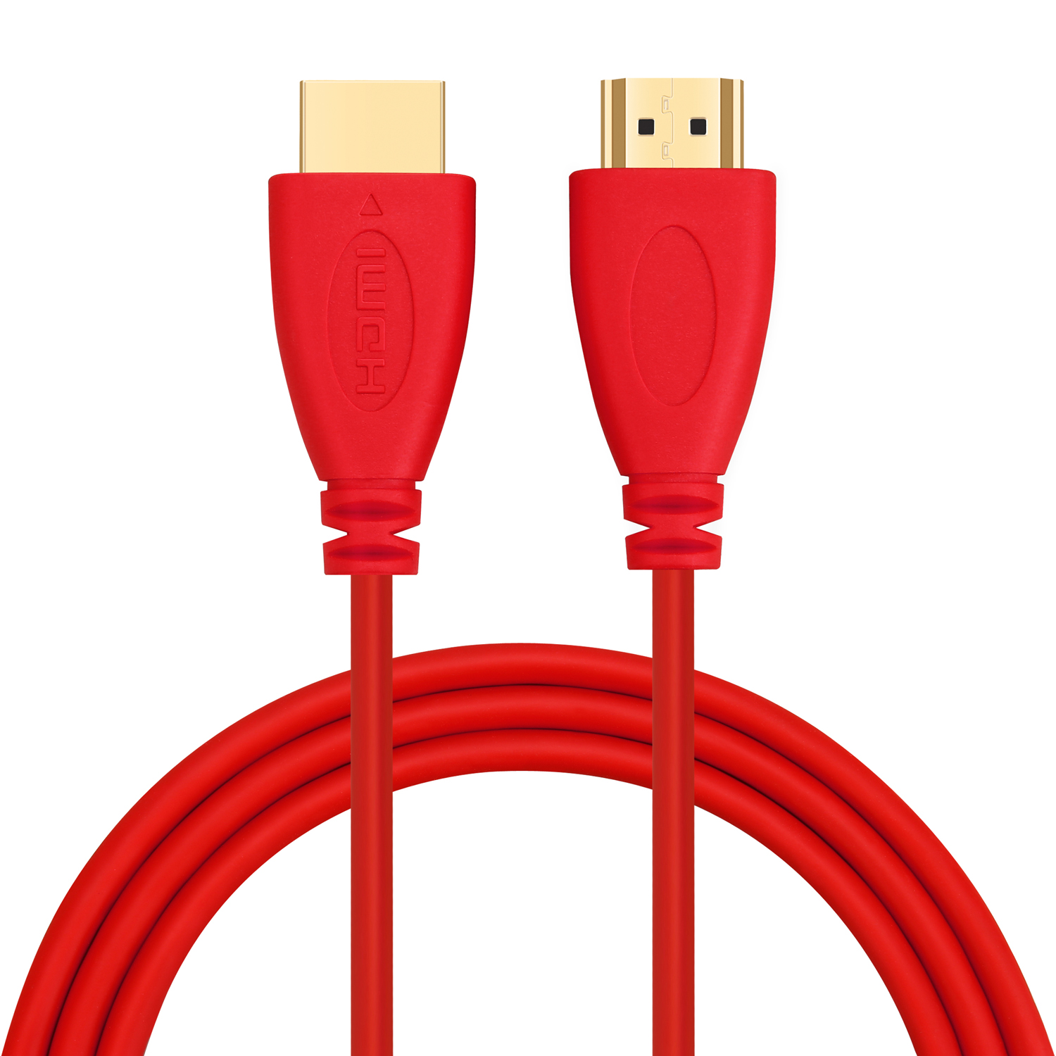 Shuliancable 1.4V 1080P 3D Version HD High Speed HDMI Cable Gold-Plated Plug Male to Male HDMI CABLE for Xbox Play Station PS3/4: Red / 2m