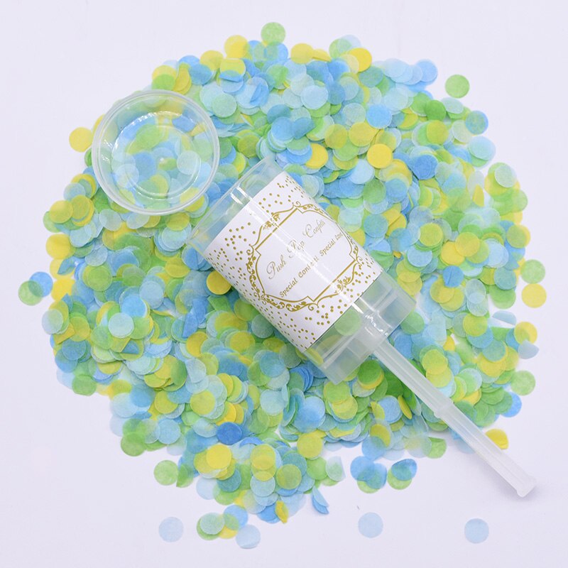 1Pcs Confetti Push Poppers Wedding Bridal Shower Mixed Push Pop Paper Confetti Baby Shower Unicorn Birthday Party Decorations: 8