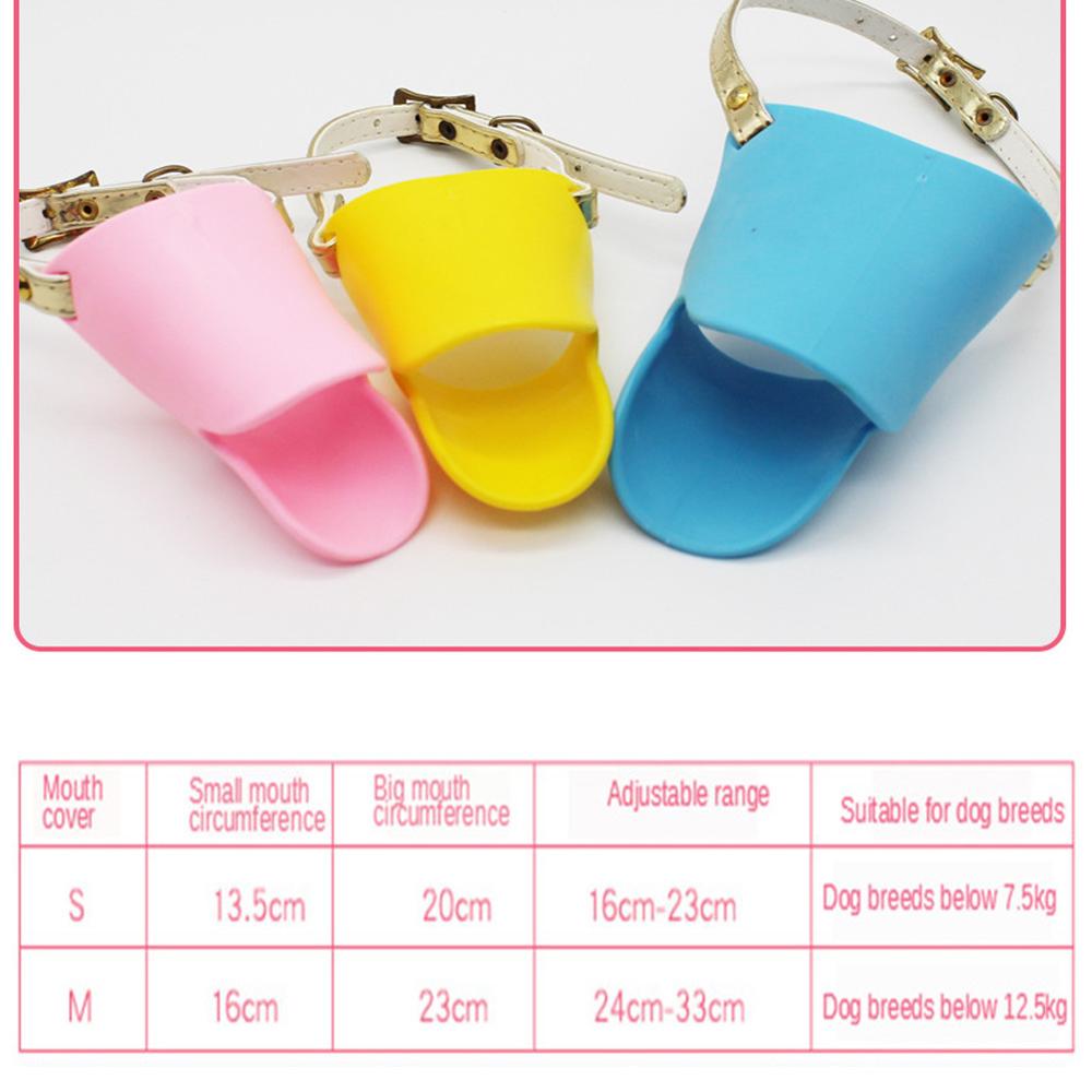 Dog Muzzle Silicone Cute Duck Mouth Mask Muzzle Bark Bite Stop Small Dog Anti-bite Masks For Dog Products Pets Accessories 1pcs