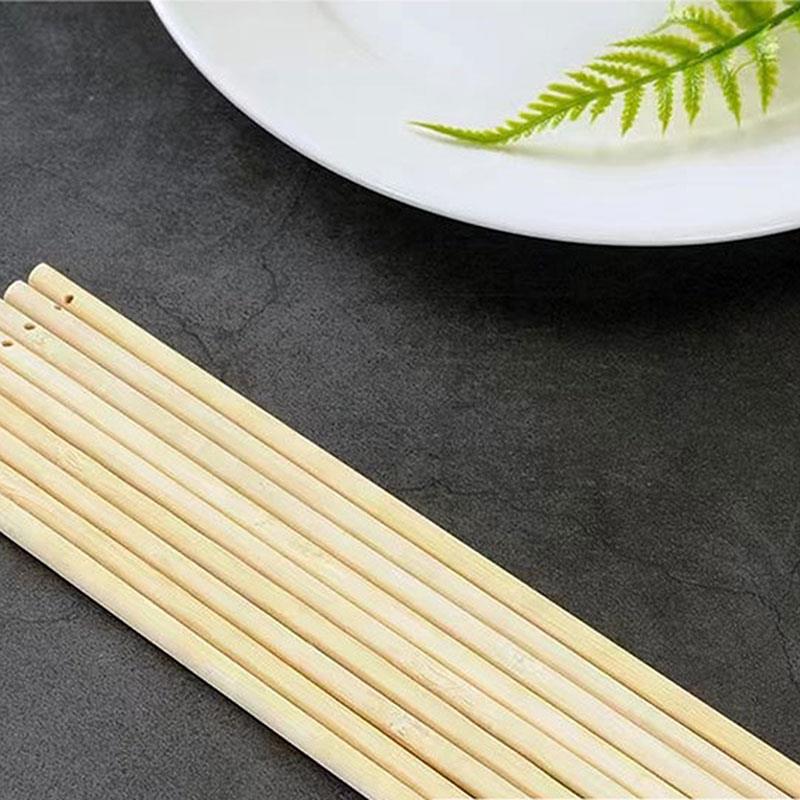 Palos redondos de bambú de madera de 3-8mm, manualidades hechas a mano, Material de palitos de madera pequeños para suministros de carpintería
