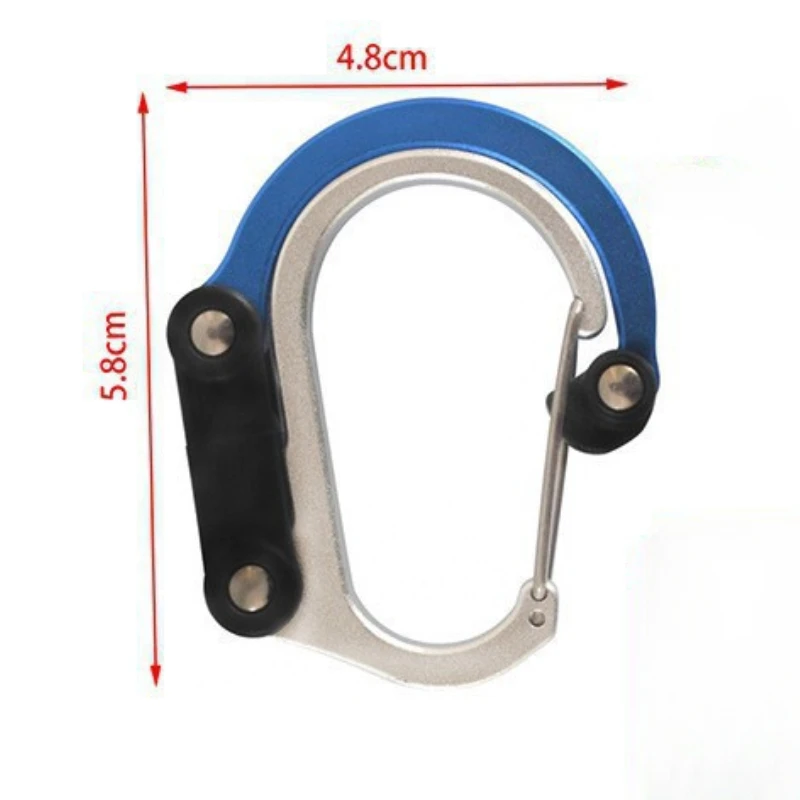 Camping hybrid Ausrüstung Clip Karabiner Rotierender Haken Clip Nicht verriegelnde starke Clips zum Angeln Wandern Reisen Rucksack Karabiner Clip