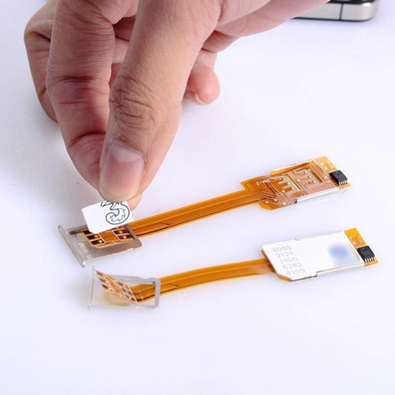 Adaptador Dual SIM micro-sim conversión tarjeta SIM Chip Universal para Samsung durante 4 generaciones iphone5