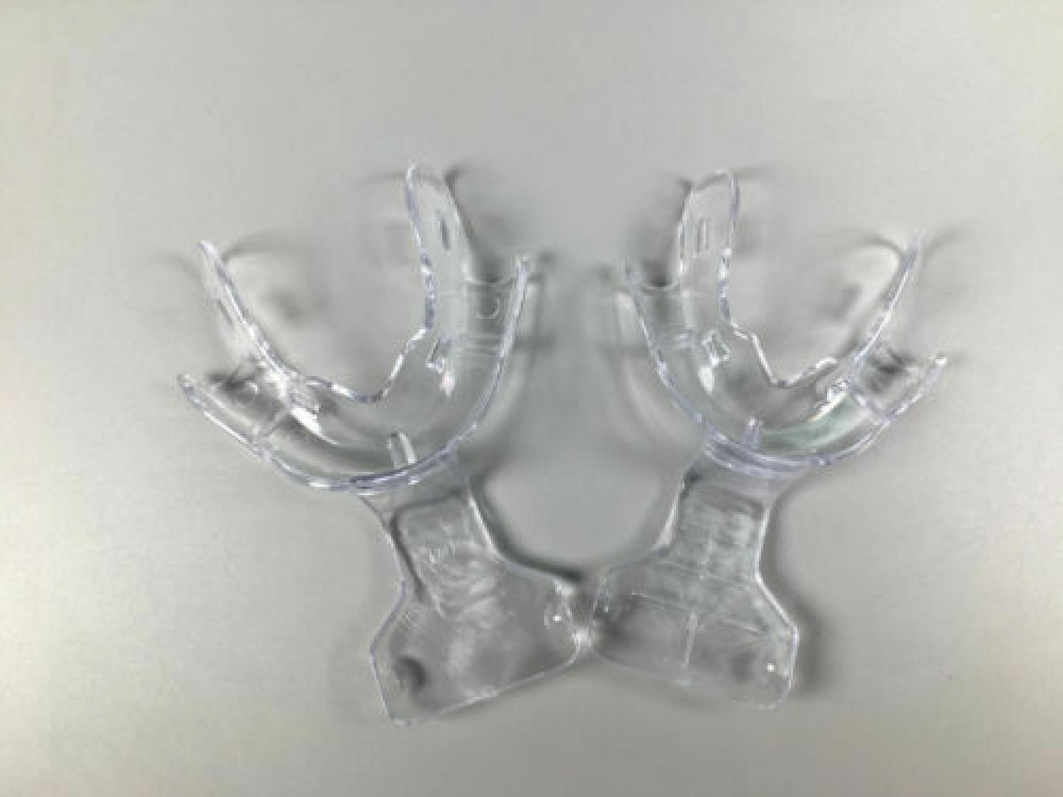 18Pcs/2Pc Dental Impression Trays Frame Cut Back Edentulous Jaw Dental FCB Repeated Use Denture Made Teeth Mouth Tray